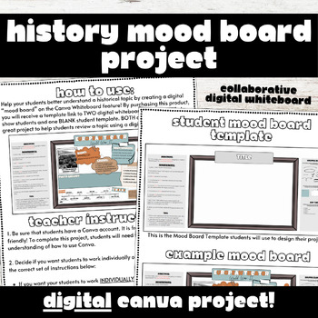 Preview of DIGITAL History Mood Board Project - Collaborative Project-Based Learning