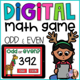 DIGITAL Holiday Math Game - Odd or Even