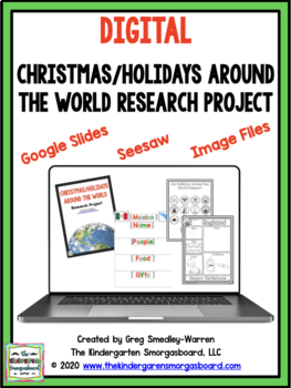 Preview of DIGITAL Christmas and Holidays Around the World: Research & Writing Project
