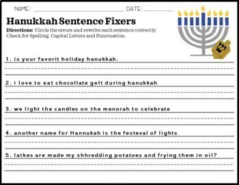 DIGITAL: Holidays Christmas Around The World Sentence Fixers | TPT