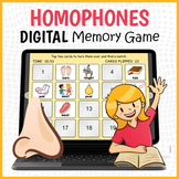 DIGITAL Homophones Memory Matching Card Game