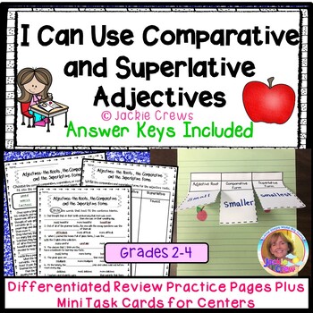 Preview of Comparative & Superlative Adjectives with Digital Easel Pages