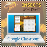 DIGITAL INSECTS & BUGS Word Search Puzzle Worksheet Activi