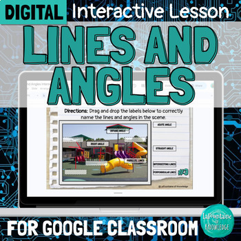 Preview of DIGITAL Identifying Types of Lines and Angles Interactive Lesson