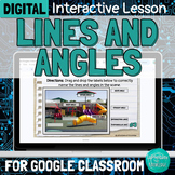 DIGITAL Identifying Types of Lines and Angles Interactive Lesson