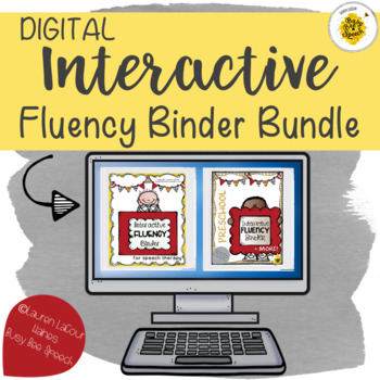 Preview of DIGITAL Interactive Fluency Binder BUNDLE for Speech Therapy