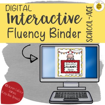 DIGITAL Interactive Fluency Binder For Speech Therapy | Stuttering