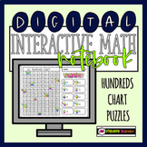 DIGITAL Interactive Math Notebook: Hundreds Chart Puzzle--
