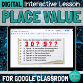 DIGITAL Introduction to Place Value Interactive Lesson for