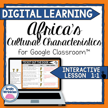 Preview of DIGITAL LEARNING: Africa's Cultural Characteristics (SS7G4)