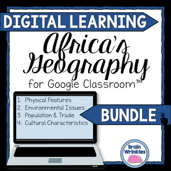 Preview of DIGITAL LEARNING: Africa's Geography BUNDLE