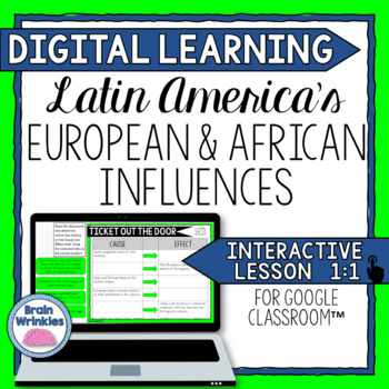 Preview of DIGITAL LEARNING: European and African Influences on Latin America (SS6H1ab)