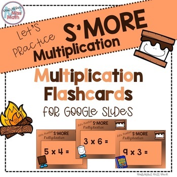 Preview of DIGITAL LEARNING | SMORES Multiplication Flashcards for Google Slides