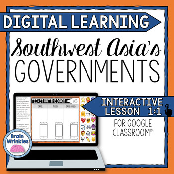 Preview of DIGITAL LEARNING: Southwest Asia's Governments (SS7CG3)