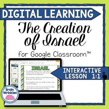 Preview of DIGITAL LEARNING: The Creation of Israel (SS7H2)