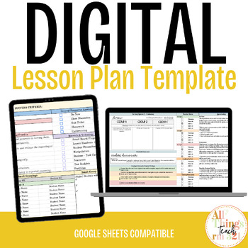 Preview of Full Digital Lesson Plan + EDITABLE + ANY CLASS, ANY GRADE