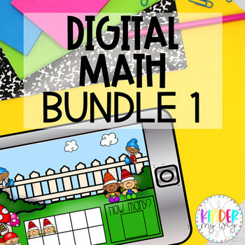 Preview of DIGITAL MATH | Google Classroom Math Bundle | Distance Learning