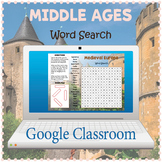 DIGITAL MIDDLE AGES Word Search Puzzle Worksheet Activity 
