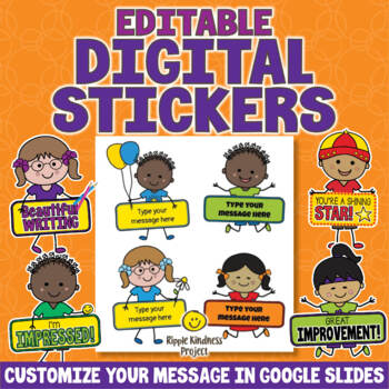 Preview of DIGITAL MOTIVATIONAL STICKERS | Kids Sticker Chart | Clipart - SEL Resource