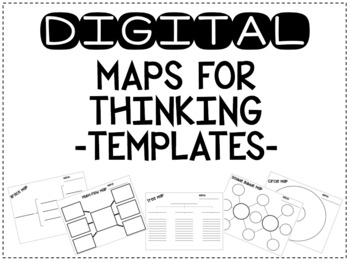 Preview of DIGITAL Maps for Thinking Templates