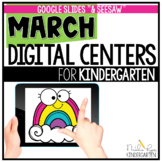 DIGITAL March Centers for Kindergarten