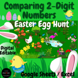 DIGITAL Math Easter Egg Scavenger Hunt | Pixel Art | Compa