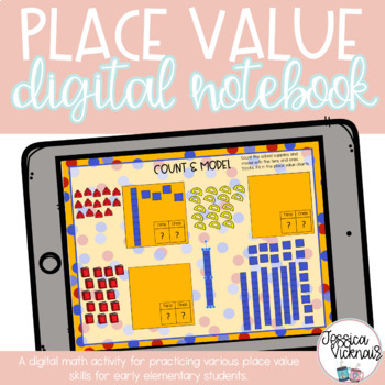Preview of DIGITAL Math Interactive Notebook Beginning Place Value