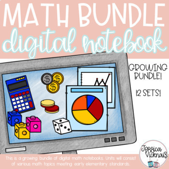 Preview of DIGITAL Math Interactive Notebooks Bundle!!