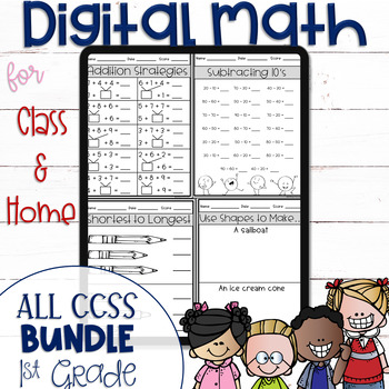 Preview of DIGITAL Math Practice for all First Grade CCSS Standards