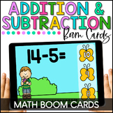 Spring Math Boom Cards Addition and Subtraction to 20 Addi