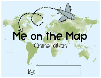 Preview of DIGITAL Me On the Map USA VERSION  - DISTANCE ED INTERACTIVE SLIDES