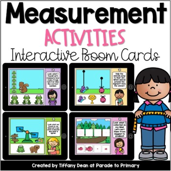 Preview of DIGITAL Measurement Activities - Boom Cards - Preschool - Pre-K - Kindergarten