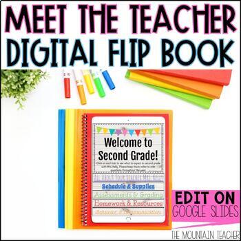 Meet the Teacher Template, Editable Flip Book