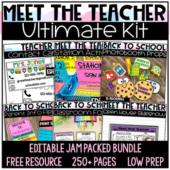 Preview of Meet the Teacher and Open House Mega Bundle