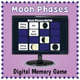 DIGITAL Moon Phases Memory Matching Card Game