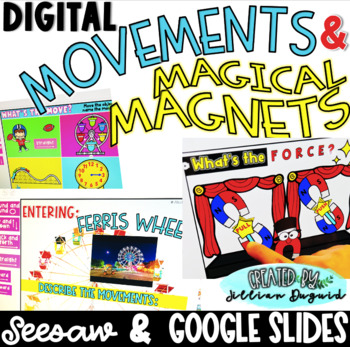 Preview of Digital Movement & Magnets - Seesaw & Google Slides!