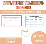 DIGITAL Multiple Meaning Words with Dictionary Entry Task Cards