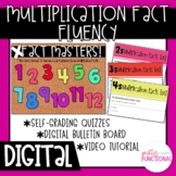DIGITAL Multiplication Fact Fluency│Google Form Quizzes │D