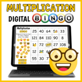 DIGITAL Multiplication to 12 Math BINGO Game (With Emoji T