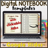 DIGITAL NOTEBOOK - ANY SUBJECT - 10 tabs - for GOOGLE DRIVE™
