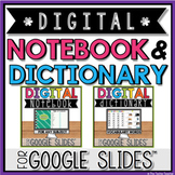 DIGITAL NOTEBOOK & DICTIONARY FOR ANY SUBJECT in GOOGLE SLIDES™
