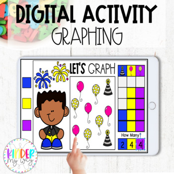 Preview of DIGITAL New Year Graphing Activity | Google Classroom Graphing Activity