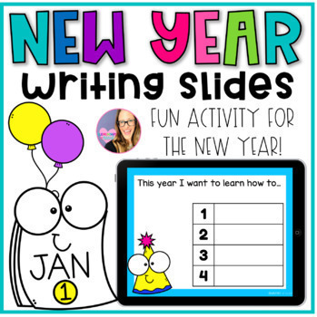 DIGITAL New Year Slides - Writing - Distance Learning by Elementary at ...