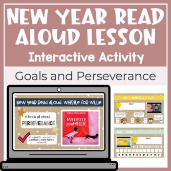 Preview of DIGITAL New Year (or any time!) Read Aloud Interactive Lesson Slides 
