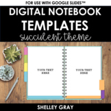 DIGITAL Notebook Templates: Succulent Theme | Personal/Cla