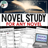 DIGITAL Novel Study Bundle - Use with ANY NOVEL 