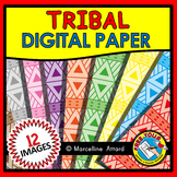 TRIBAL DIGITAL PAPER BACKGROUNDS CLIPART