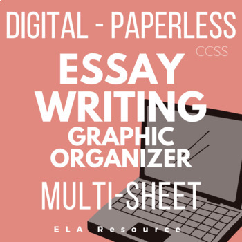 Preview of DIGITAL / PAPERLESS MULTI-SHEET 5- PARAGRAPH ESSAY WRITING GRAPHIC ORGANIZER