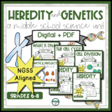 DIGITAL + PDF- Heredity and Genetics- A Middle School Scie