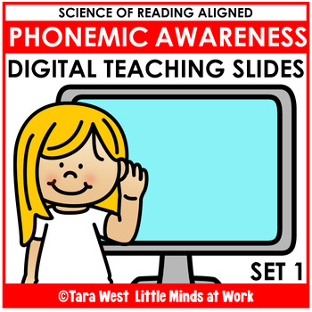 Preview of DIGITAL PHONEMIC AWARENESS Teaching Slides: SET 1 Science of Reading